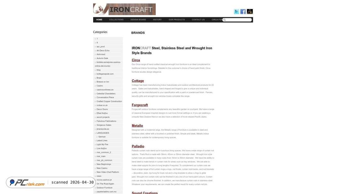 Screenshot of ironcraft.co.nz