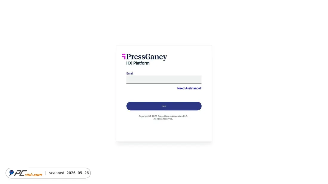Screenshot of iround.pressganey.com