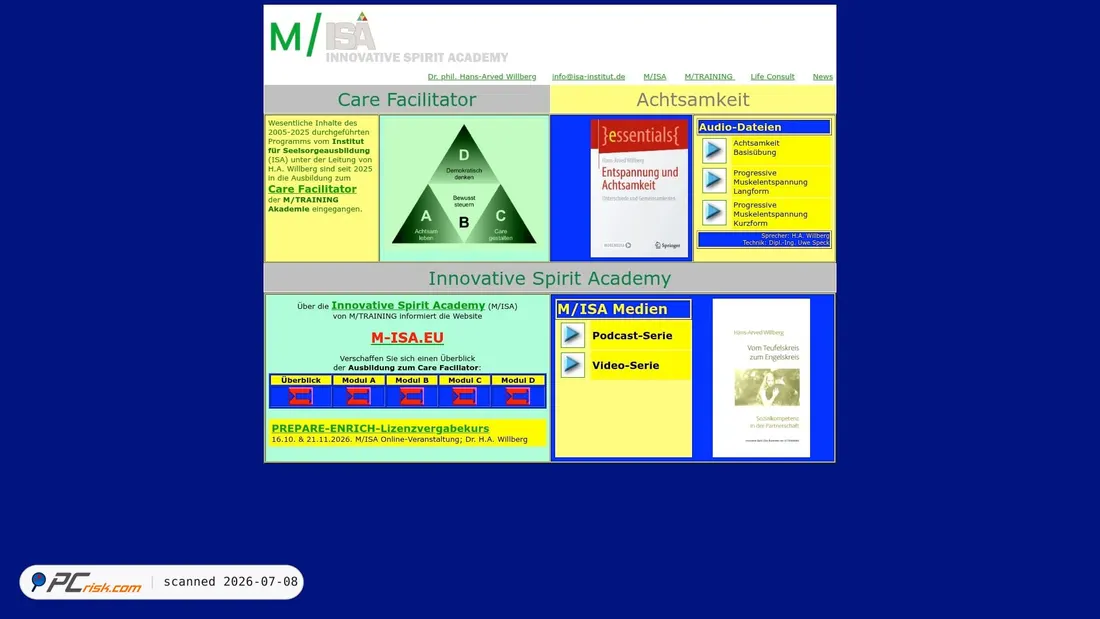 Screenshot of isa-institut.de