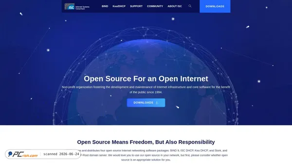 isc.org screenshot