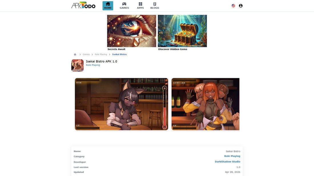 Captura de pantalla de isekai-bistro.apktodo.io