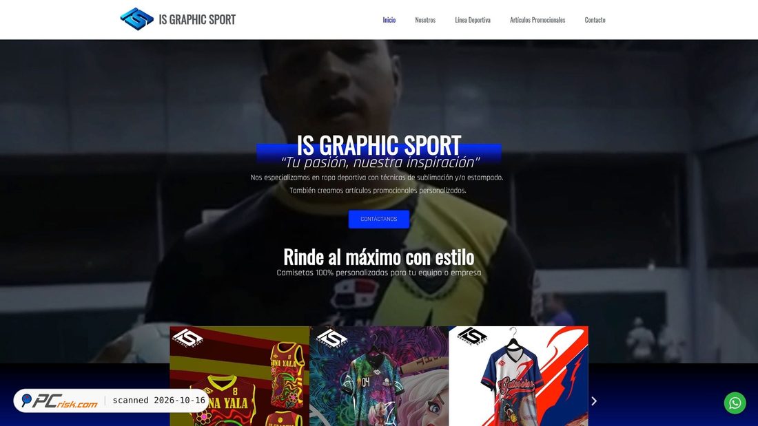 Captura de ecrã de isgraphicsport.net