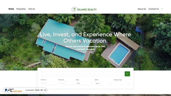 islandrealtypanama.com screenshot