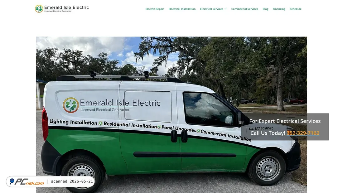 Screenshot of isleelectric.com