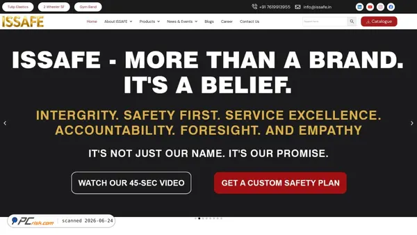 issafe.in screenshot