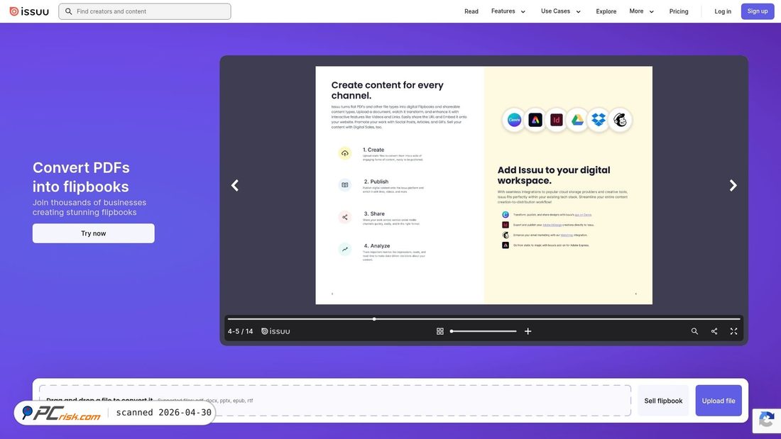 Zrzut ekranu issuu.com