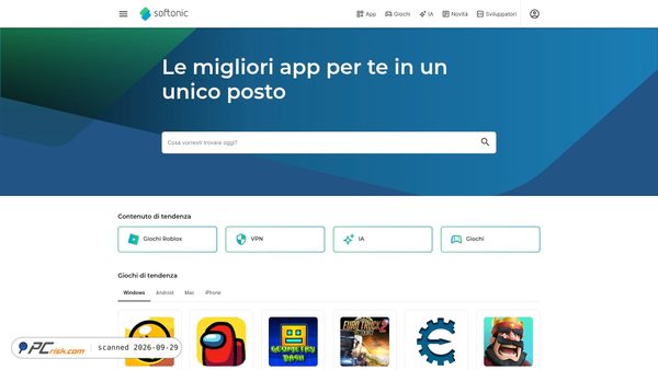 Screenshot di it.softonic.com