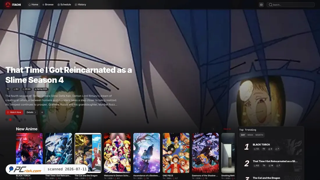 Screenshot of itachi.tv
