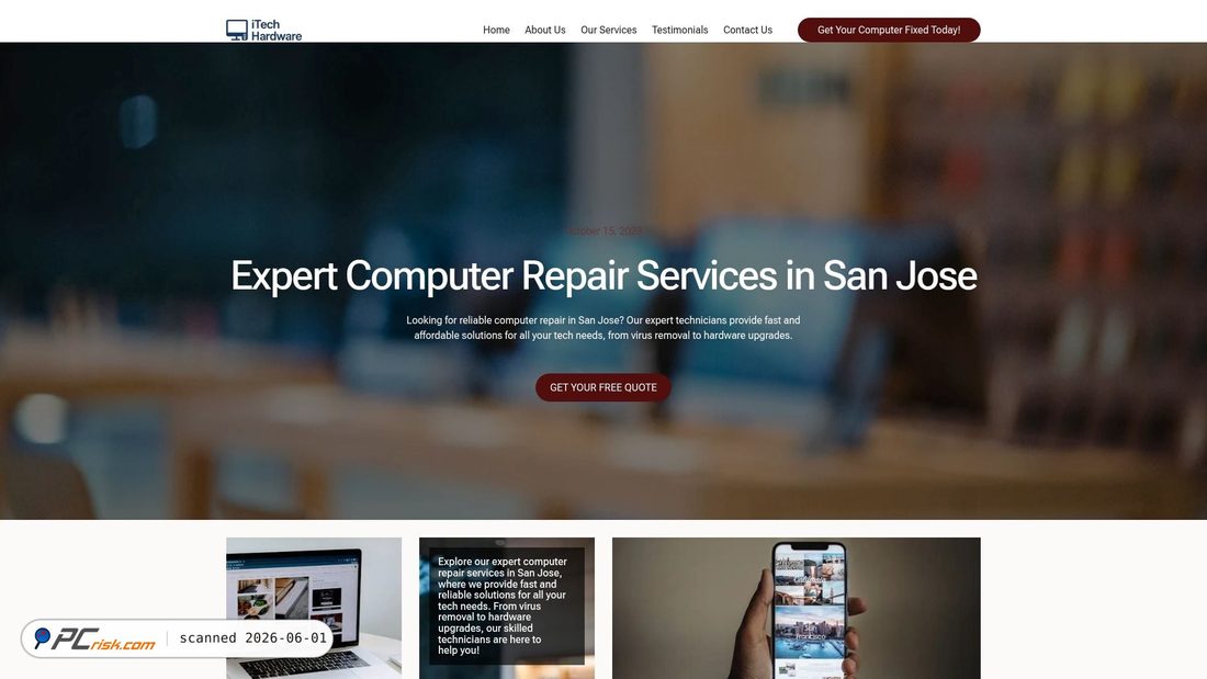Screenshot of itechhardware.com