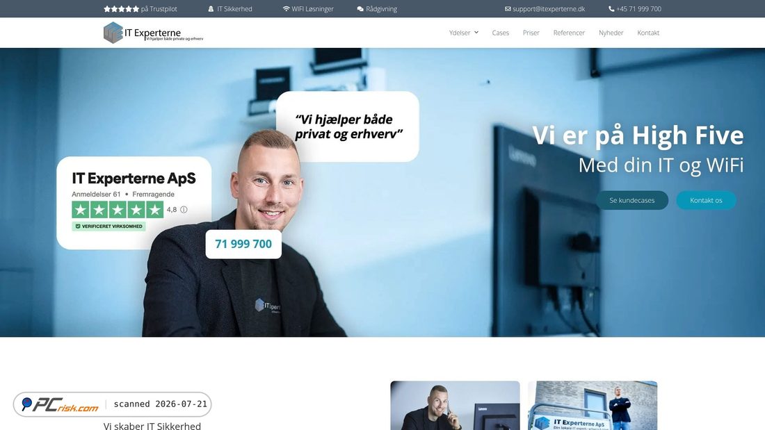 Screenshot of itexperterne.dk
