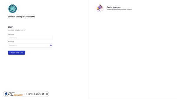 itts.dosen.lms.civitas.id screenshot