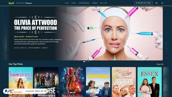 itv.com screenshot