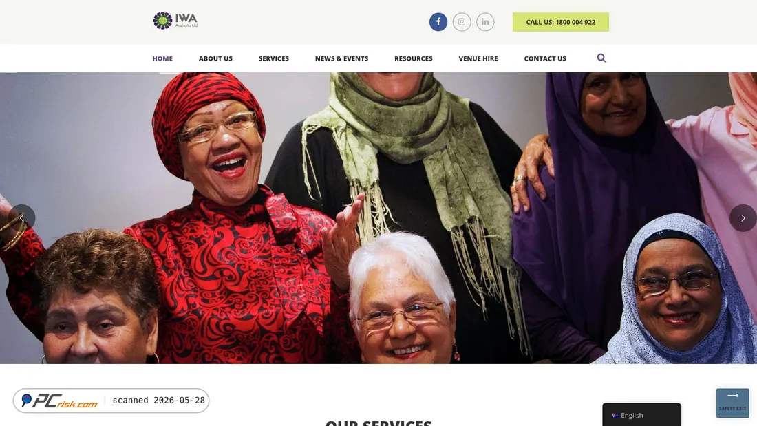 Screenshot of iwaa.org.au