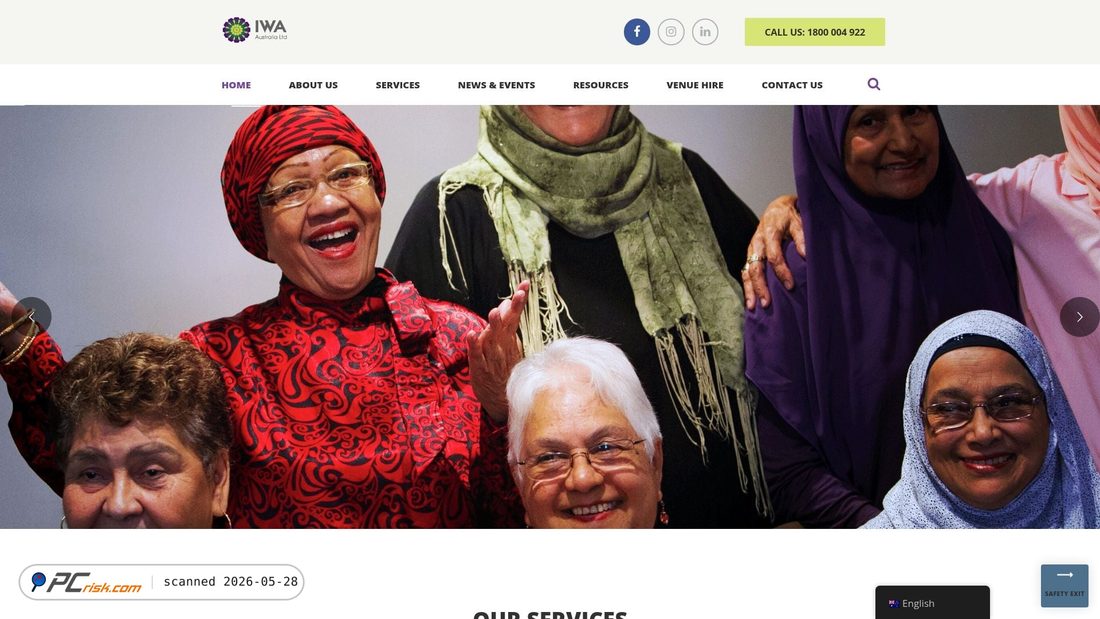 Captura de pantalla de iwaa.org.au