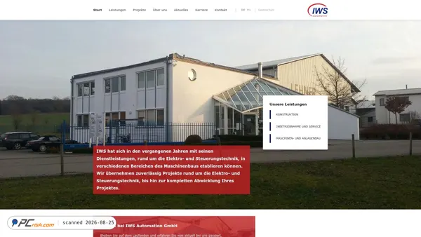 iws-automation.com screenshot