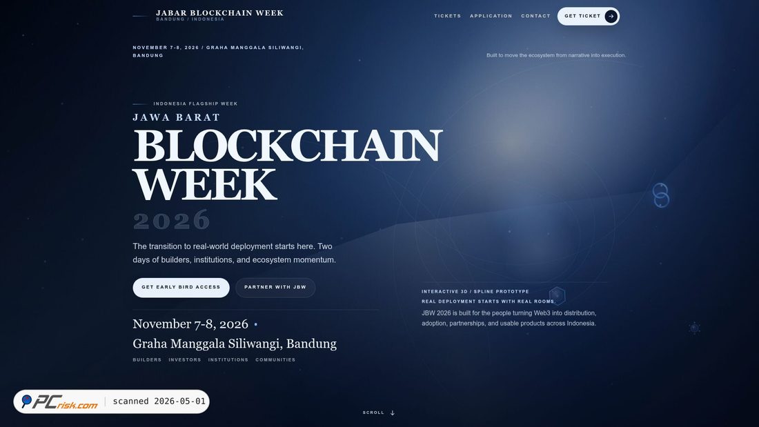 Screenshot of jabar-blockchain-week-2026.pages.dev