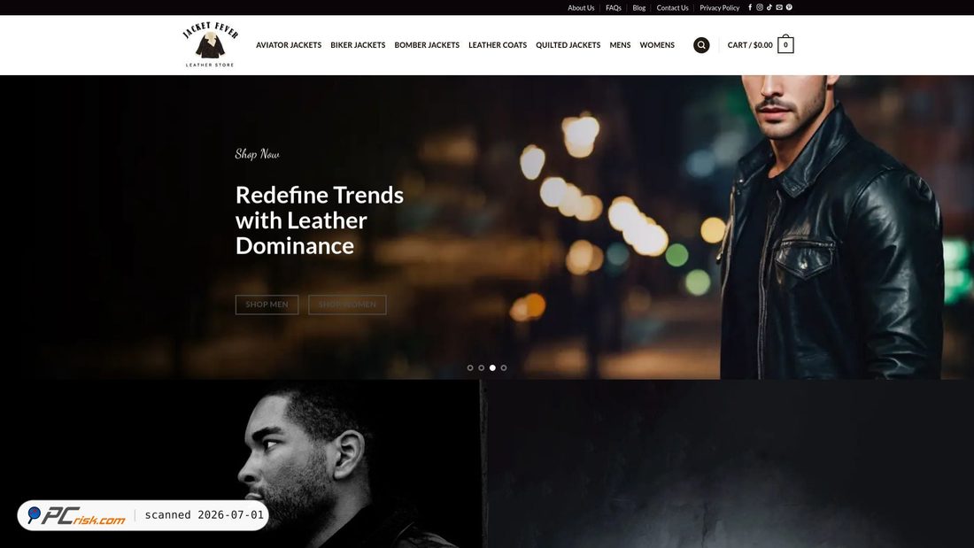 Screenshot of jacketfever.com
