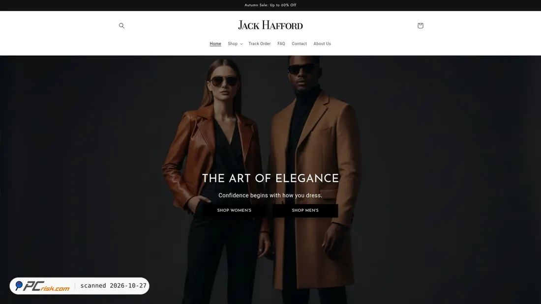 Screenshot of jackhafford.com