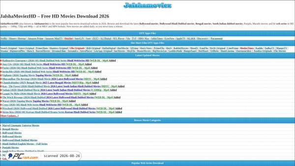 jalshamoviezhd.com screenshot