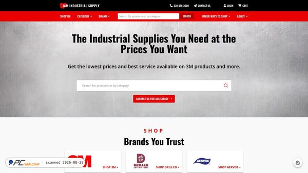 Capture d’écran de jamindustrialsupply.com