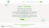 Captura de ecrã de janectherapy.ca