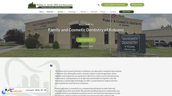 jarrelldentistry.com screenshot