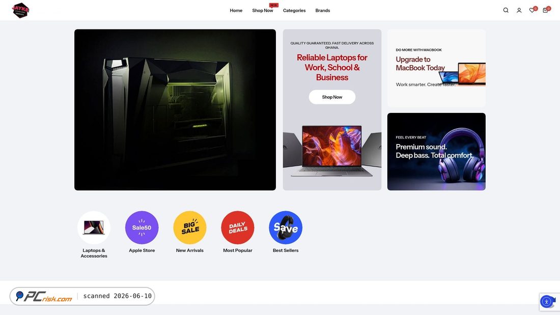 Screenshot of jaykecomputers.com