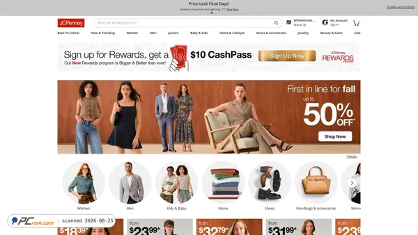 jcpenny.com screenshot