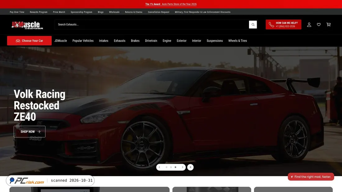 Screenshot of jdmuscleusa.com