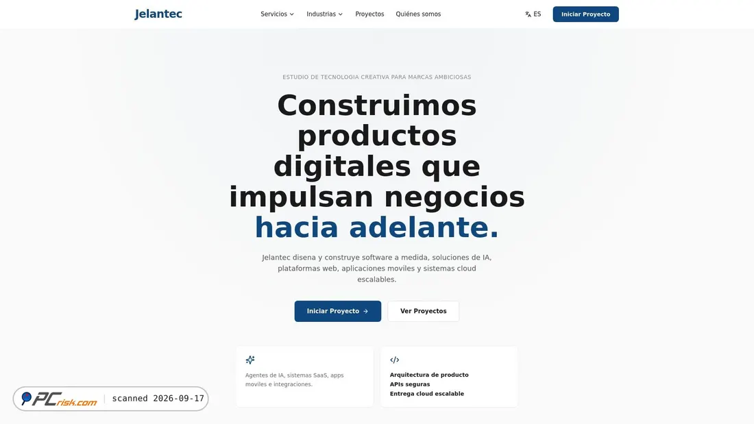 Captura de ecrã de jelantec.com
