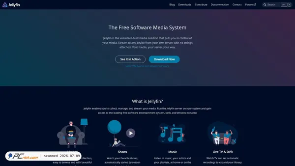 jellyfin.org screenshot
