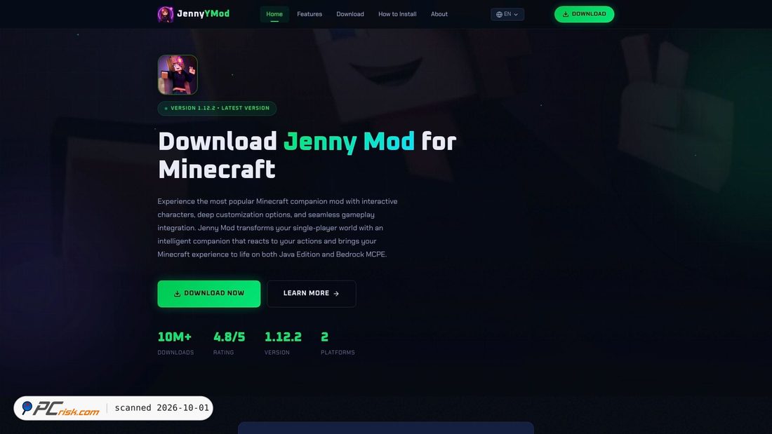 Captura de ecrã de jennyymod.com