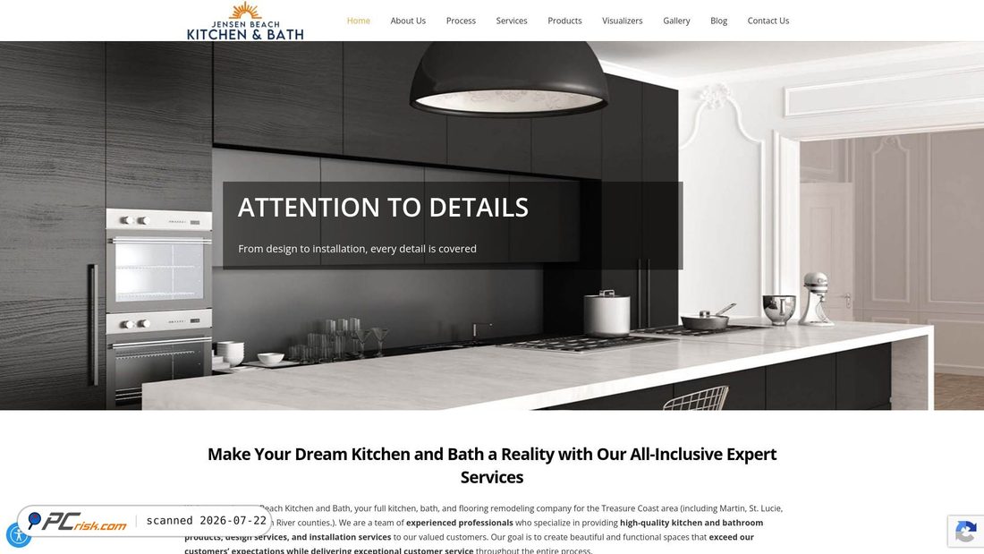 Screenshot of jensenbeachkitchenandbath.com
