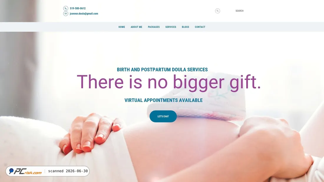 Screenshot of jessicaconnor.ca