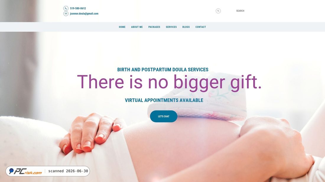 Screenshot of jessicaconnor.ca