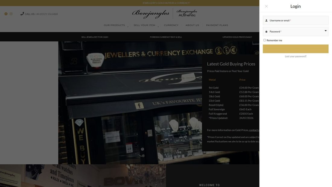 Screenshot of jewellersmidlands.co.uk