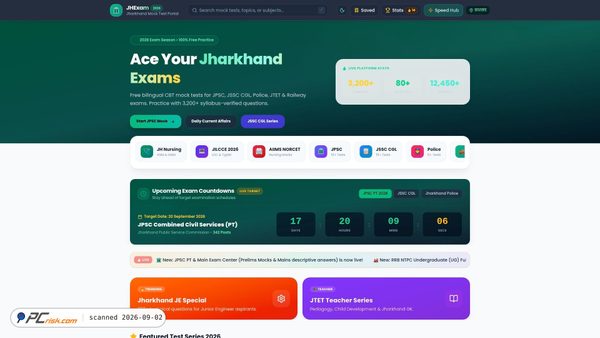 jhexam.com Screenshot