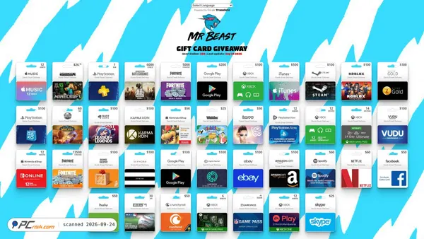 Screenshot di jimmygiftcard.com