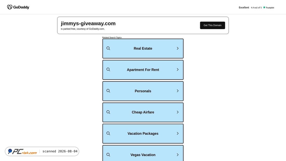 Screenshot von jimmys-giveaway.com