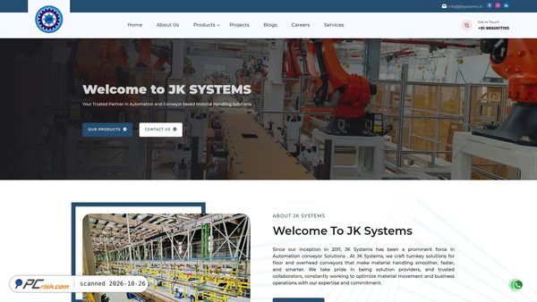 jk-systems.in screenshot