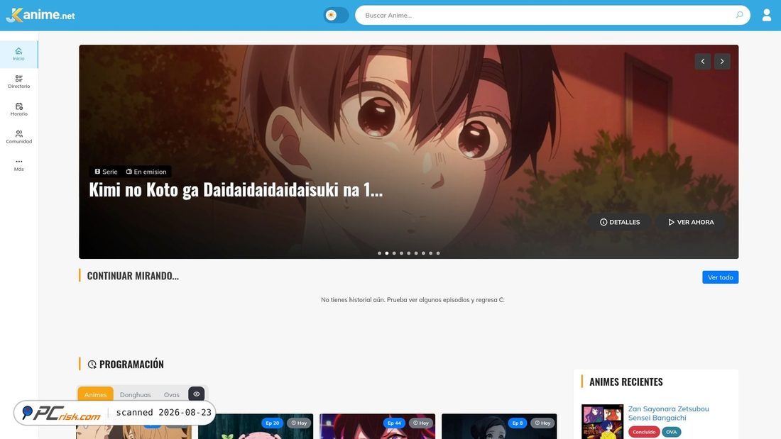 Zrzut ekranu jkanime.net
