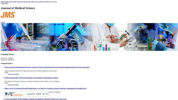 Screenshot di jms.ump.edu.pl