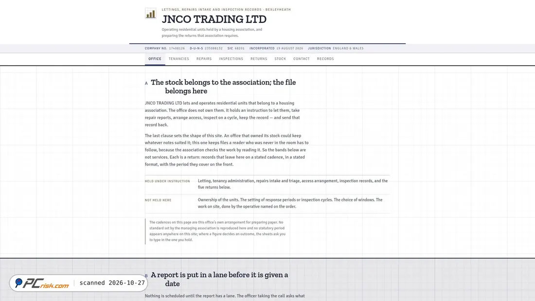 Screenshot of jncotrading.online