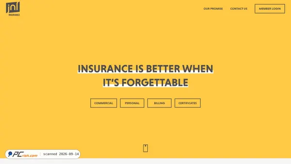 Capture d’écran de jnlinsurance.com
