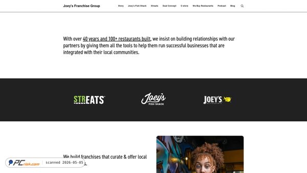 joeysfranchisegroup.com screenshot