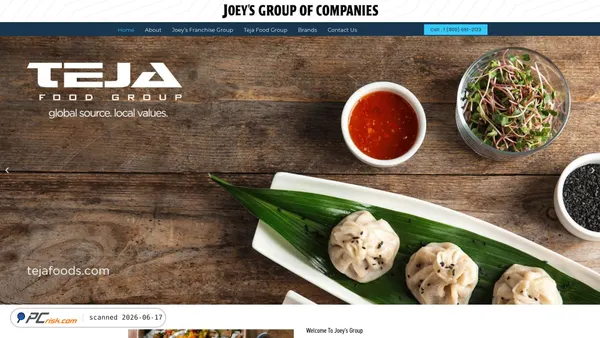 joeysgroup.ca screenshot