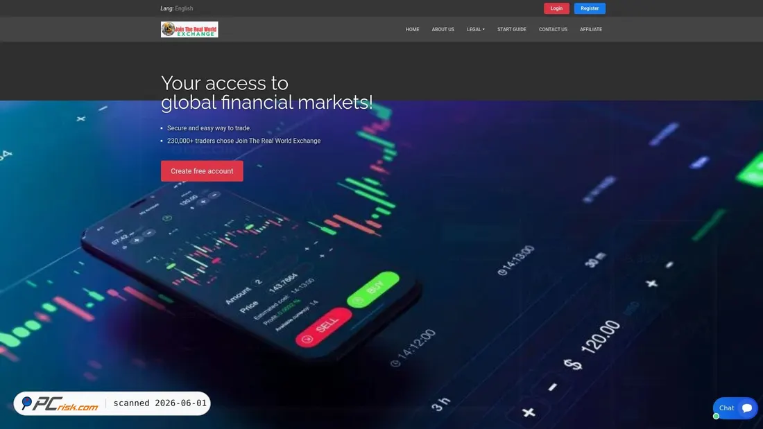 Screenshot of jointherealworldex.com