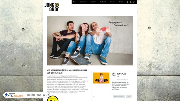 Screenshot van jongplus.nl