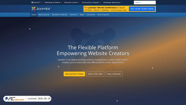 joomla.org screenshot