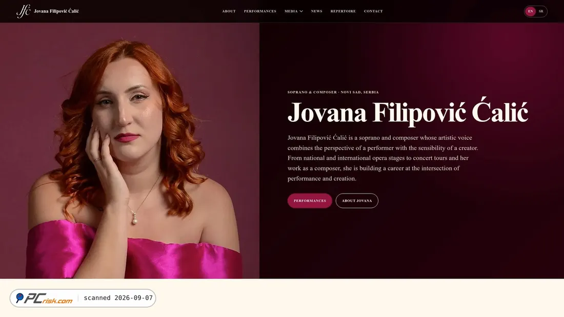 Zrzut ekranu jovanafilipoviccalic.com